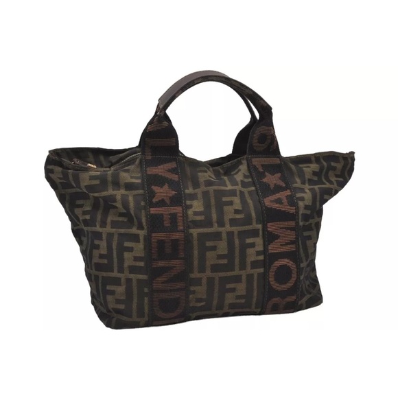 Authentic FENDI Vintage Zucca Hand Bag - Picture 3 of 11